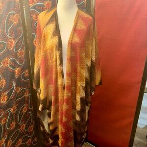 IMAN Colorful Zigzag Kimono